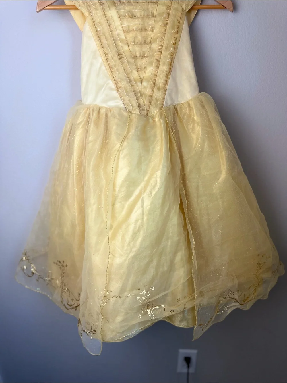 Yellow Princess Belle Tulle Costume Dress for Kids